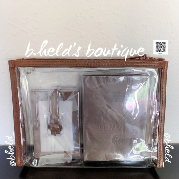 BÉIS The Passport & Luggage Tag Set in Maple Brown Brand New NWT - Picture 11 of 14